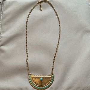 Gold and Turquoise Necklace